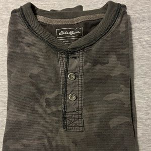Eddie Bauer Grey Camo Henley